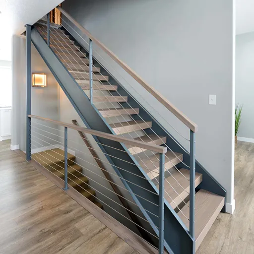 Hardwood stairs in Fargo, ND installation 