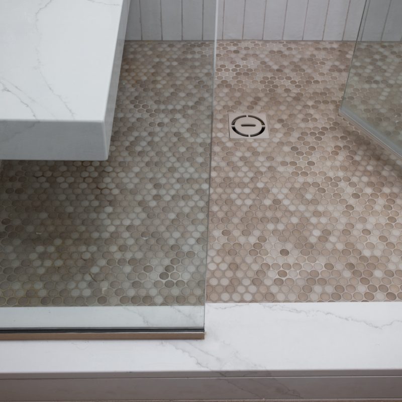 tile flooring in shower