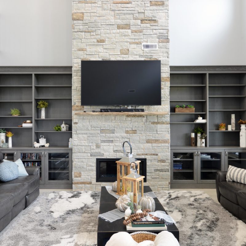 tile fireplace surround installation in Fargo, ND