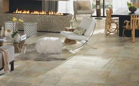 Tile flooring room scene